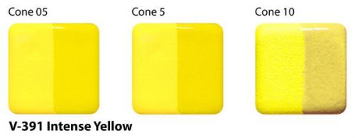 AMACO Velvet Underglaze V-391 - Intense Yellow - 2 fluid oz.